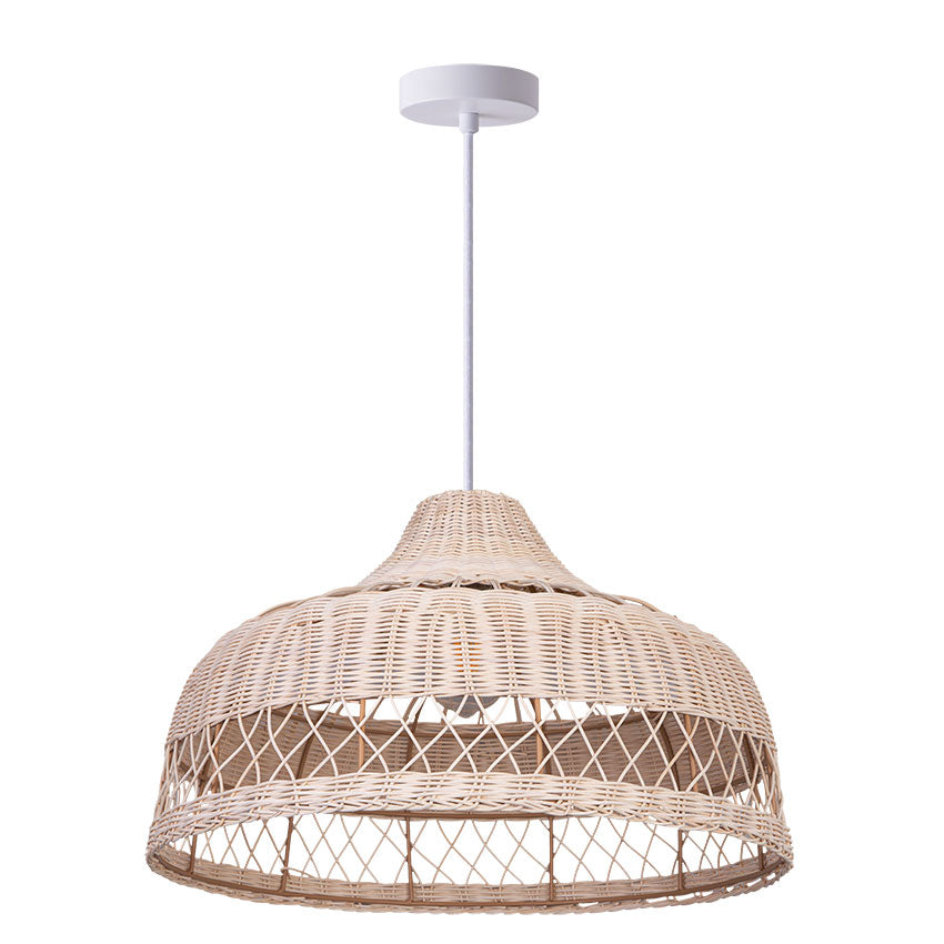 Harvest Rattan Pendant- Black/ Beige Rattan Finishes