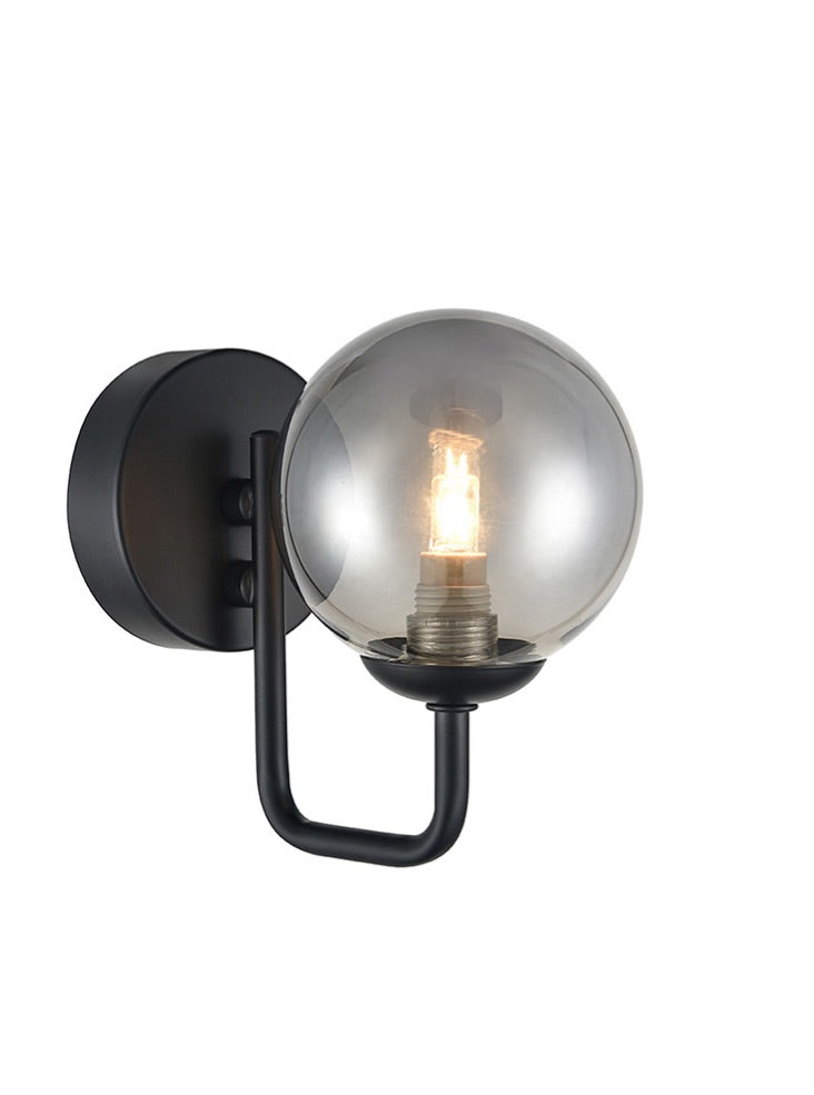 Ozzy 1Lt Wall Bracket - Black Finish