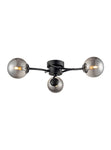 Ozzy 3/5/14Lt Indoor Semi Flush Ceiling Light - Black Finish
