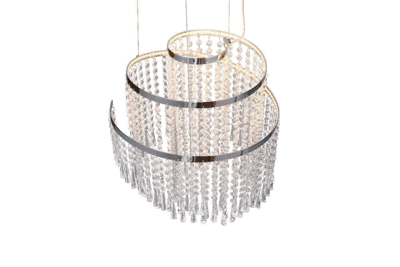 Pomp 1Lt LED Crystal Ceiling Light - Small/ Large