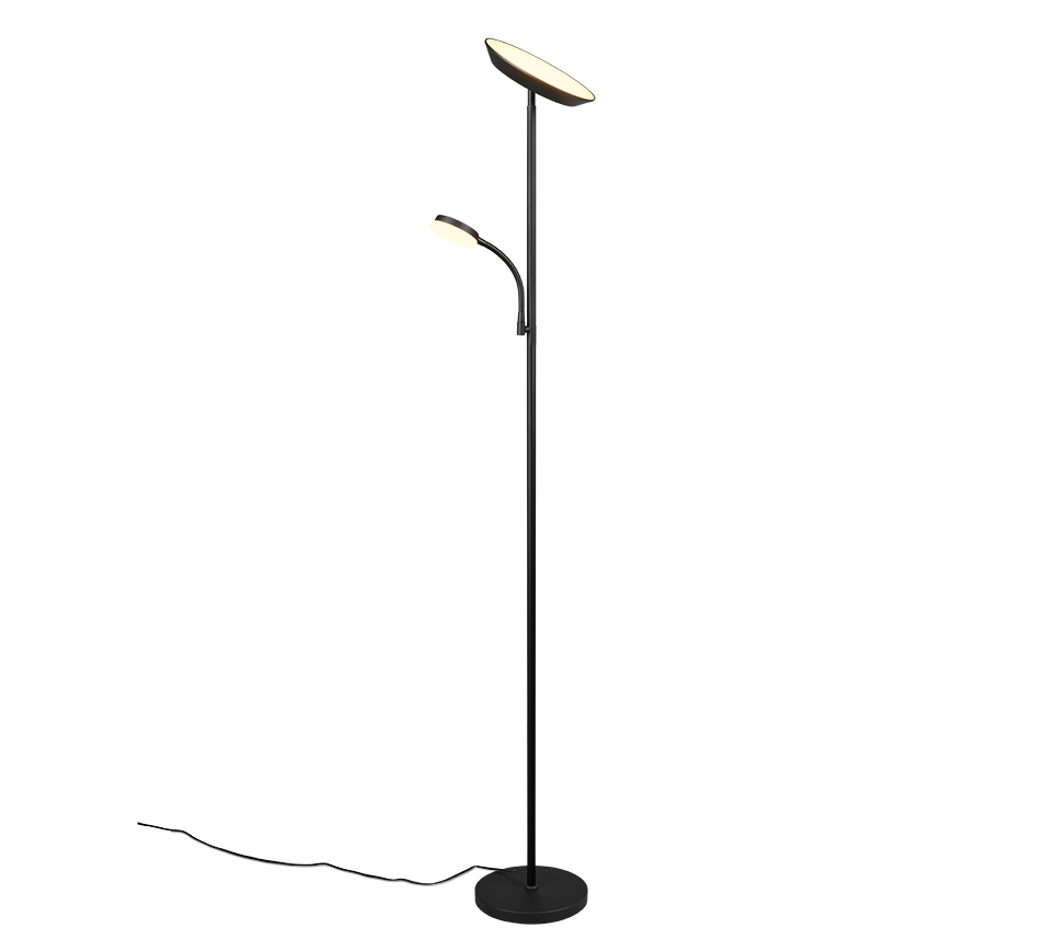 Specter Task/Reading LED Floor Lamp - White/Black