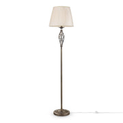 Grace Floor lamp E14 - Brass/White Finish