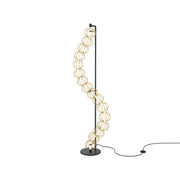 Golden Cage Floor lamp Integrated LED - Gold & White Finish