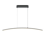 Light Reflection LED Linear Pendant - Black/Brass