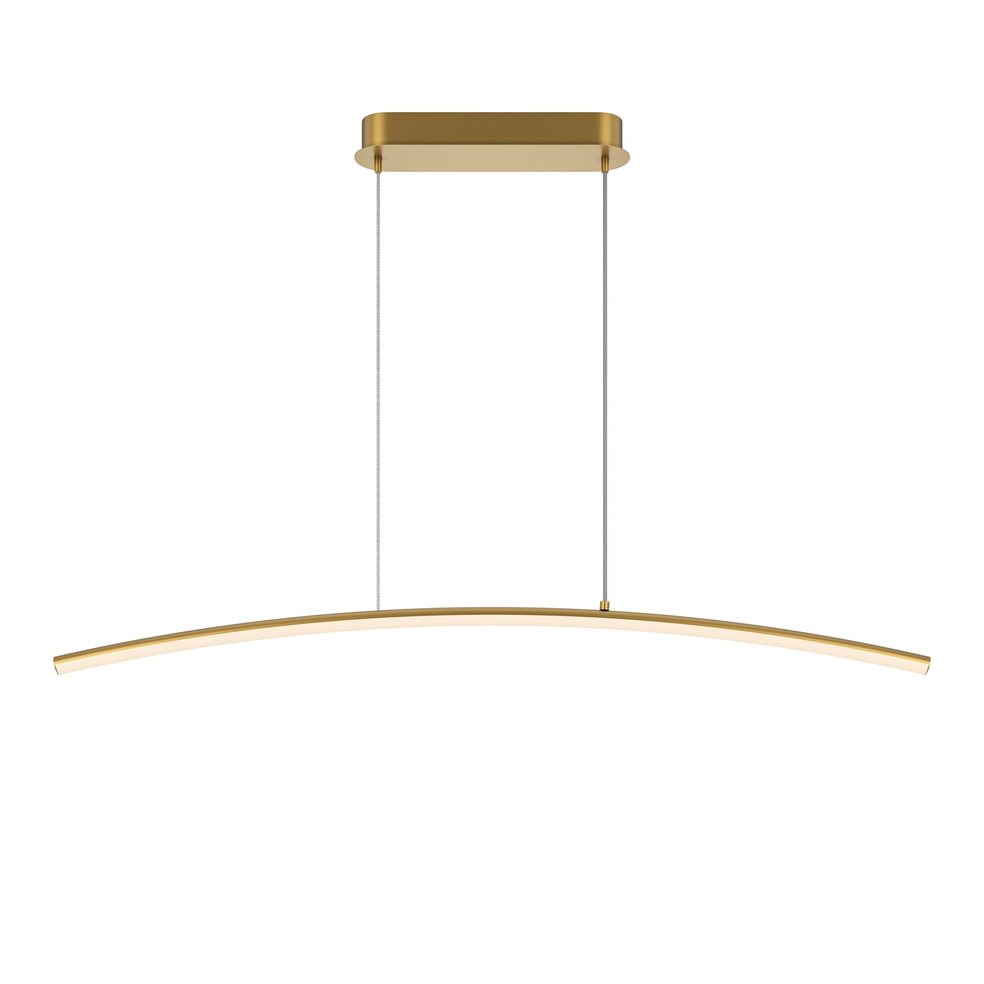 Light Reflection LED Linear Pendant - Black/Brass