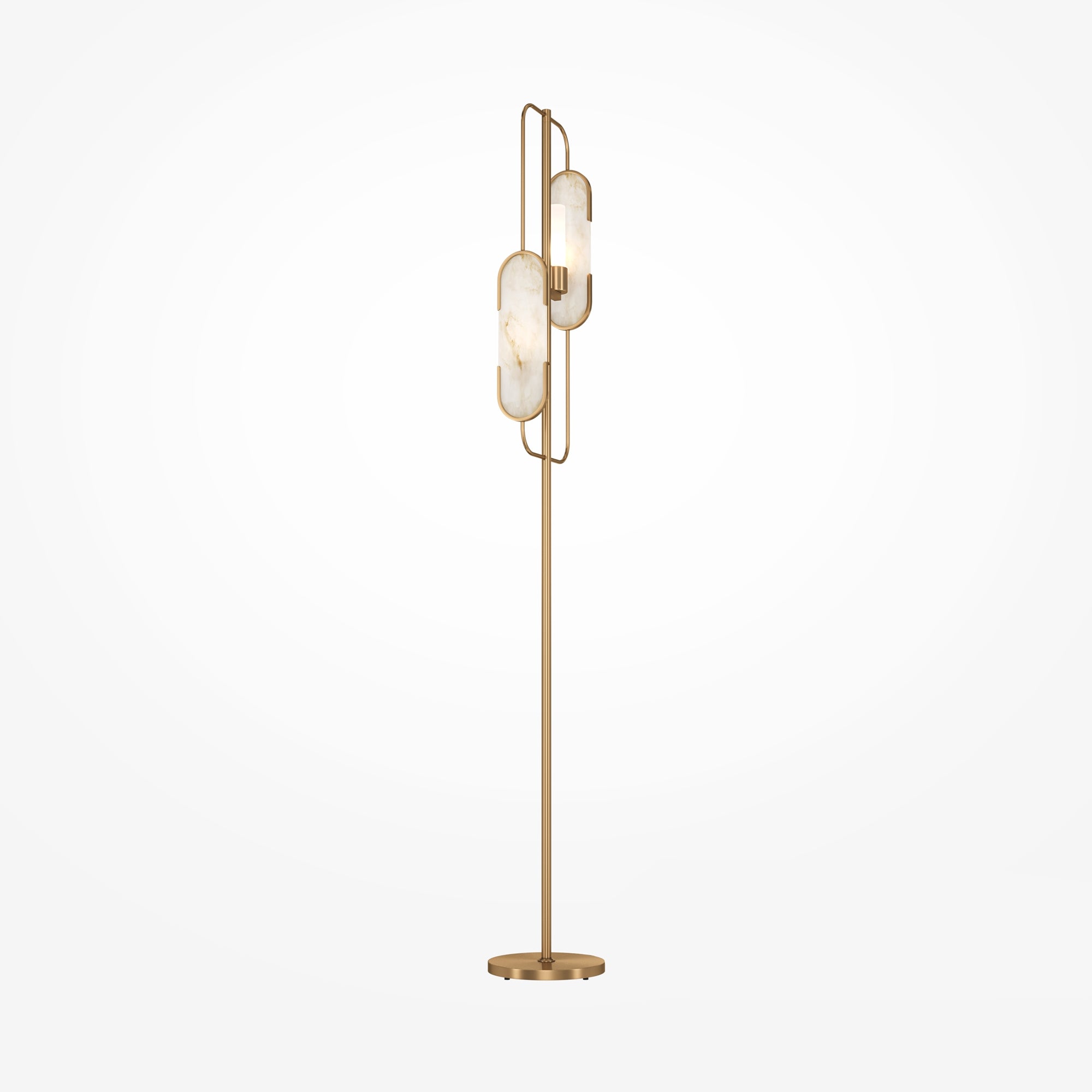 Marmo Floor lamp G9 - Gold & White Finish