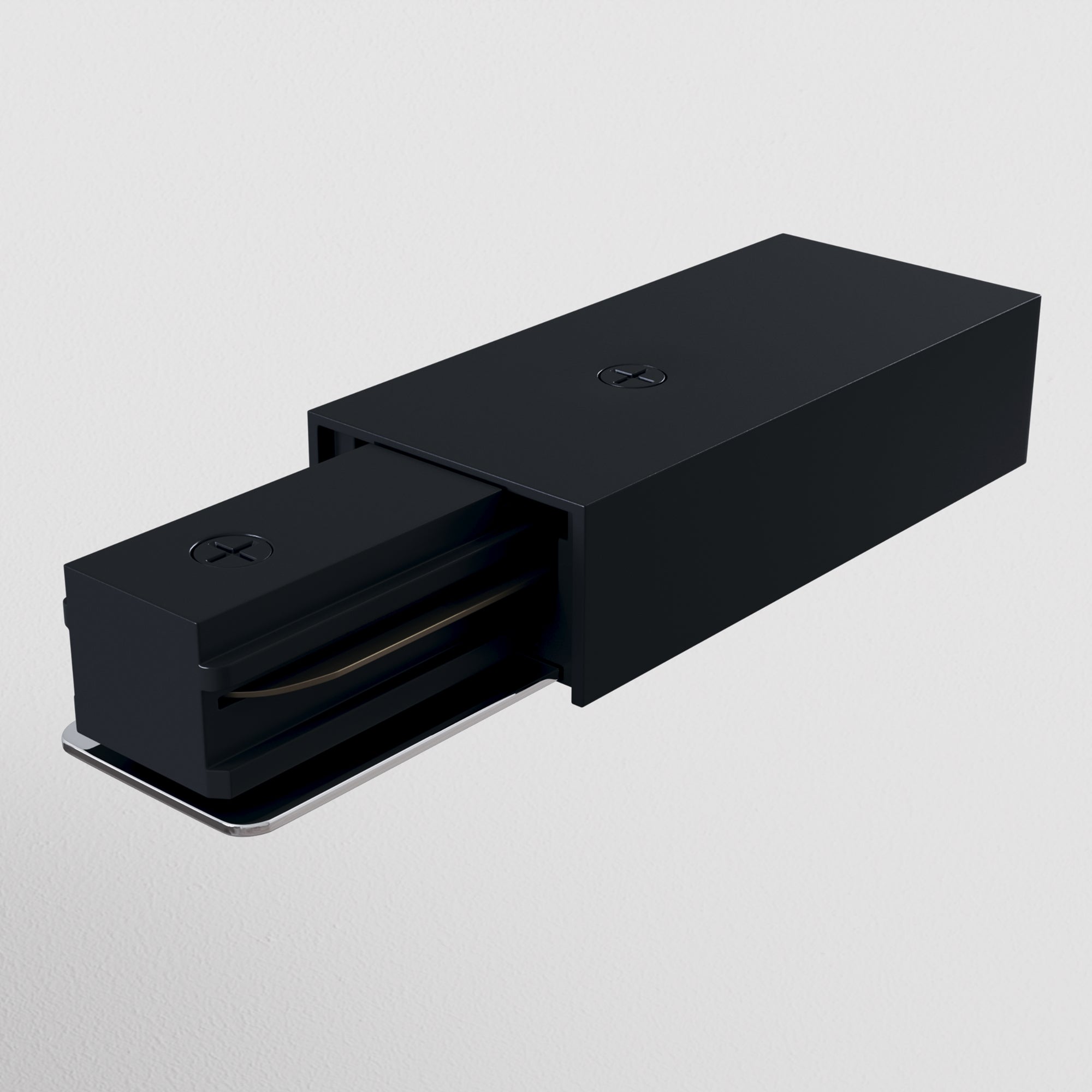 Power input Unity Components for surface-mounted track system