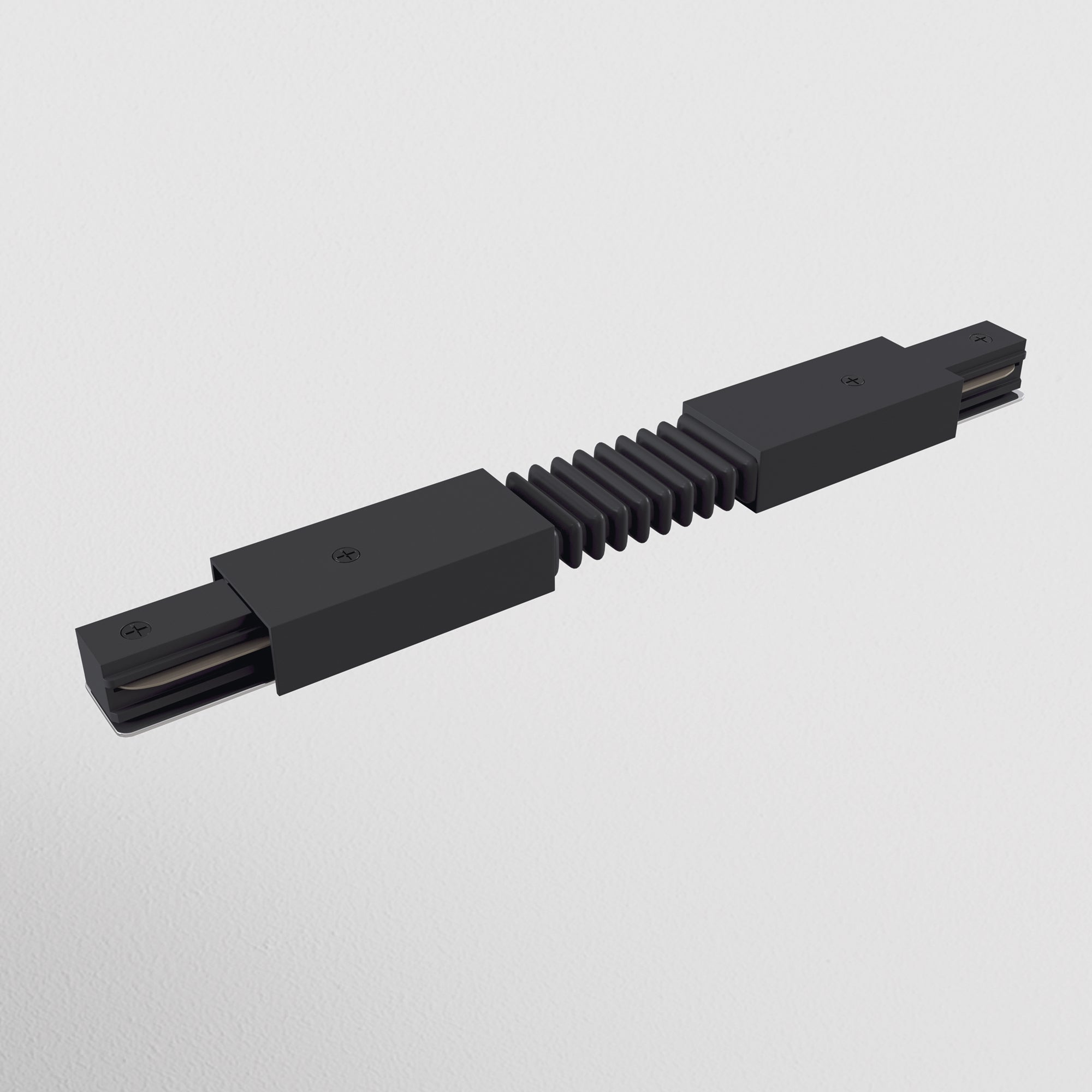 Flexible connector Unity black Components for surface-mounted track system