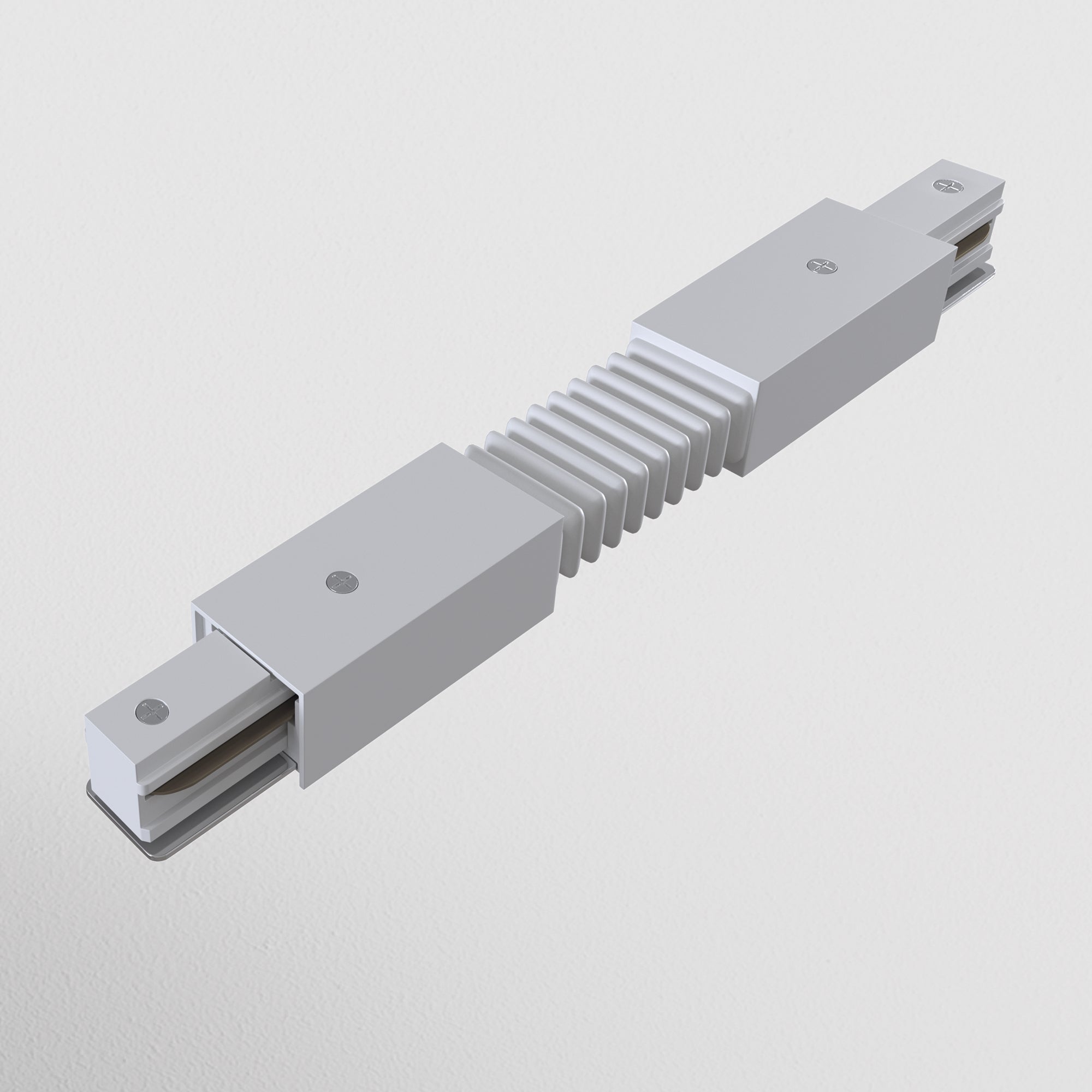 Flexible connector Unity white Components for surface-mounted track system