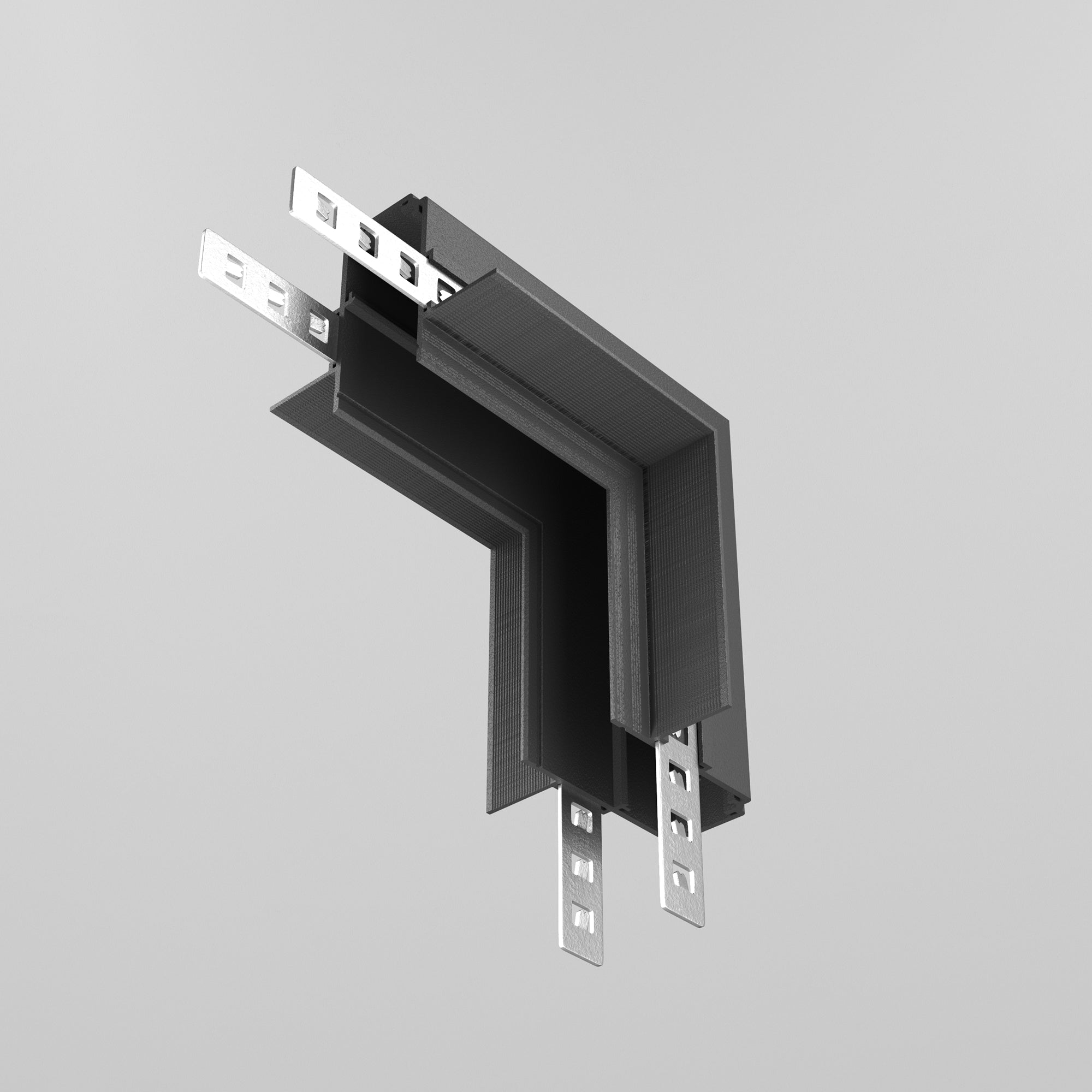 Internal L-connector Exility recessed