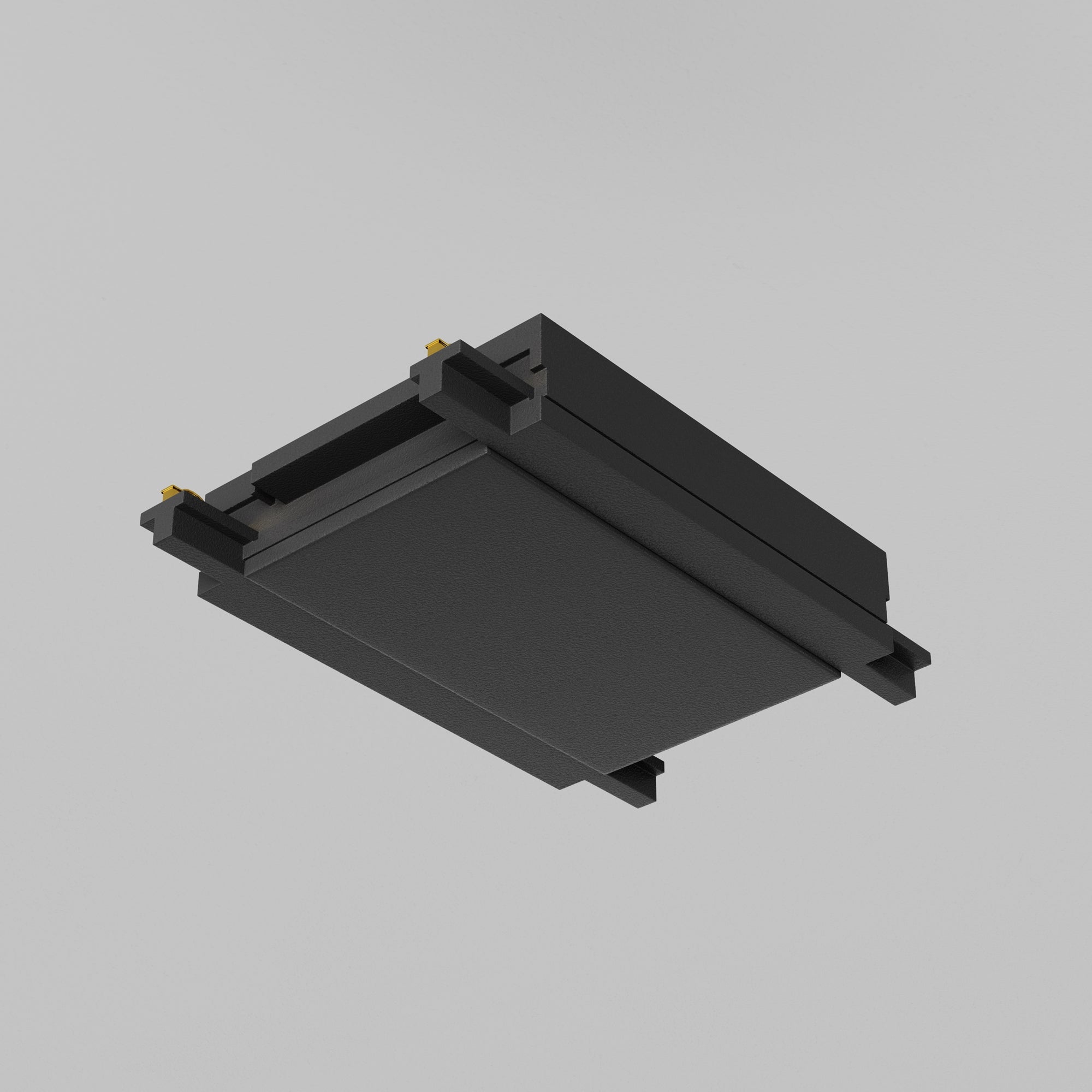 Straight power connector Radity black