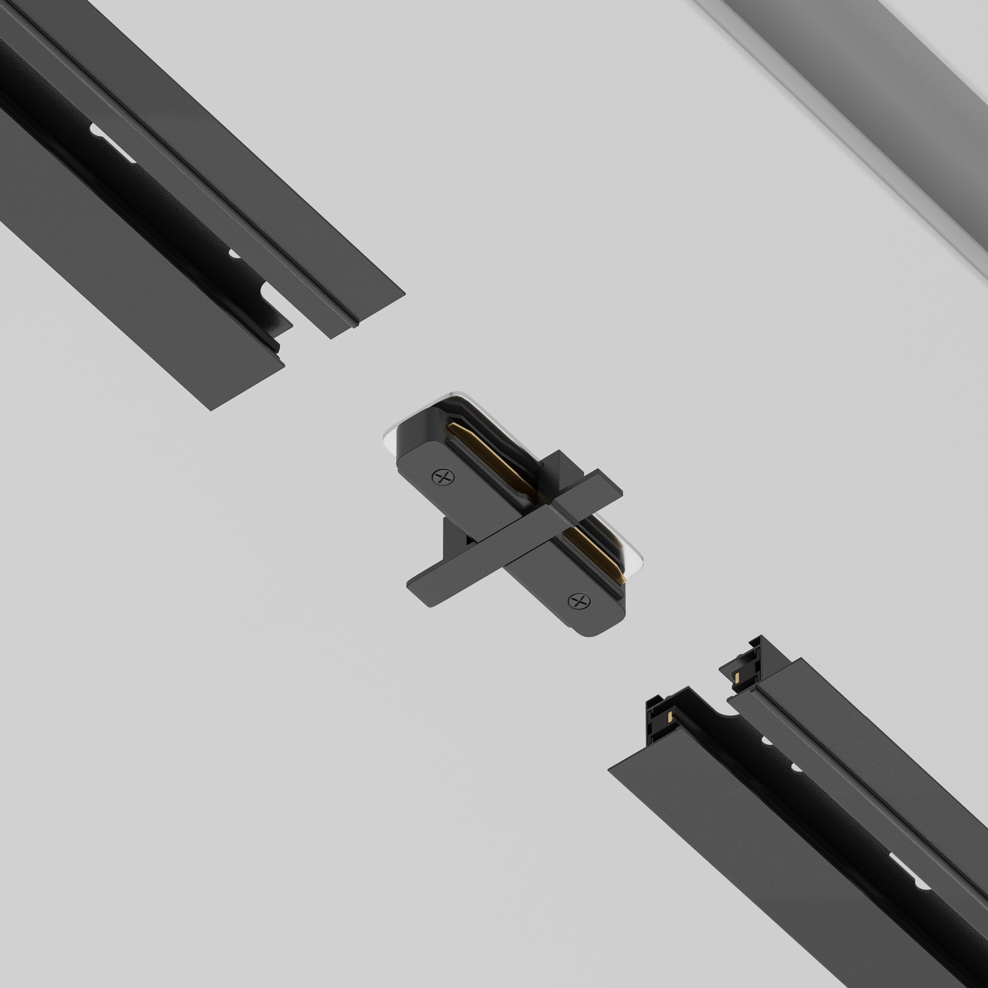 Straight connector Unity recessed Components for build-in track system