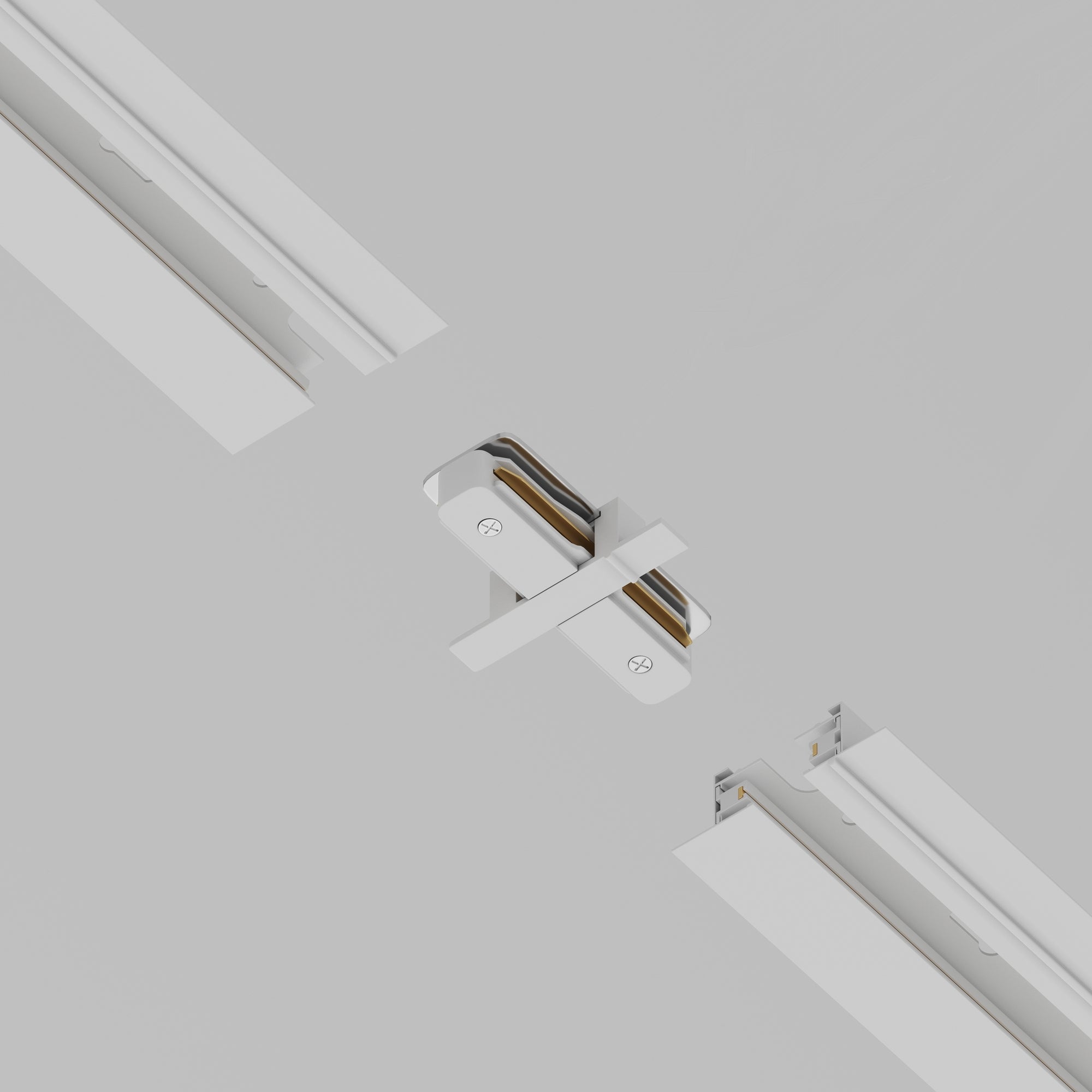Straight connector Unity recessed Components for build-in track system