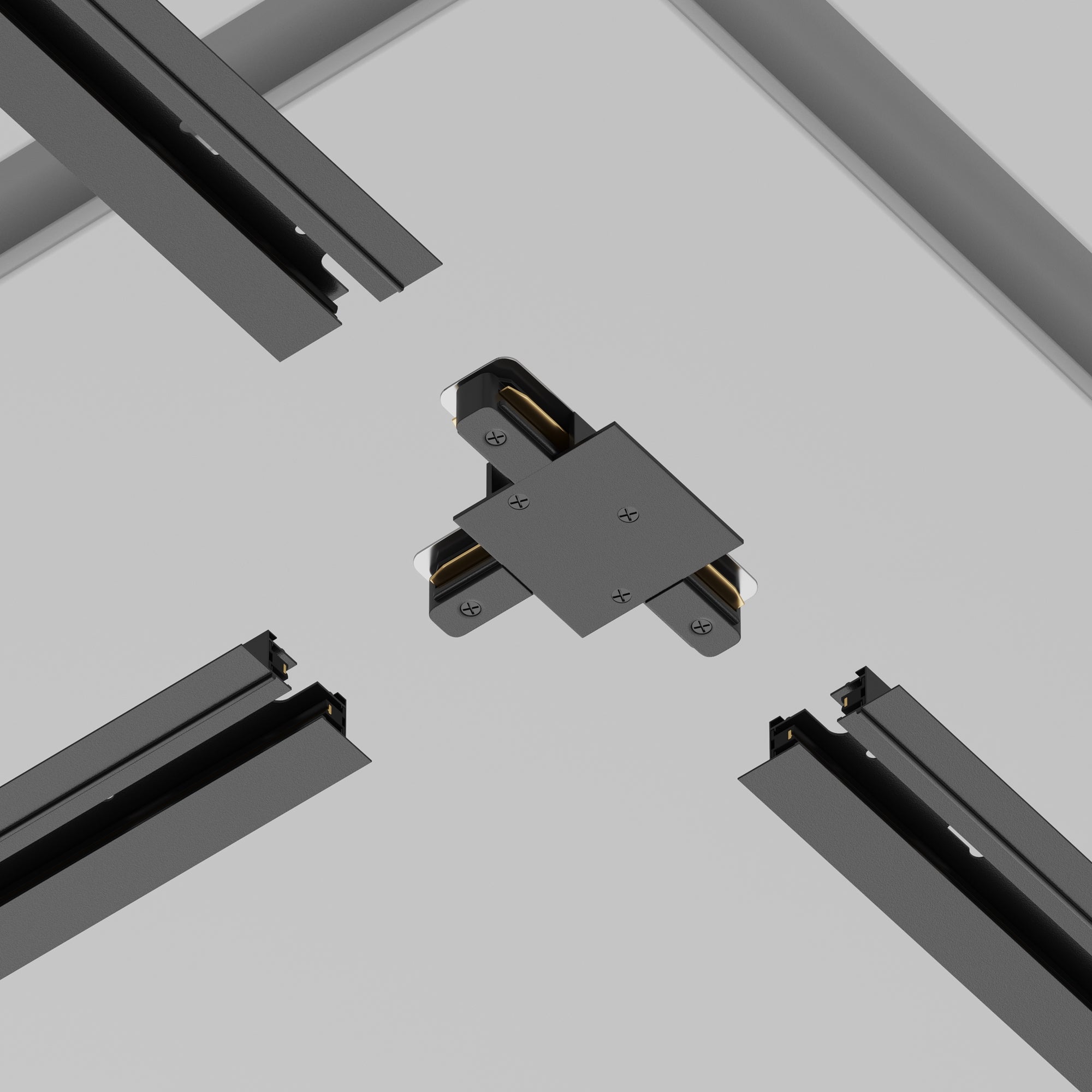 T-connector Unity recessed Components for build-in track system
