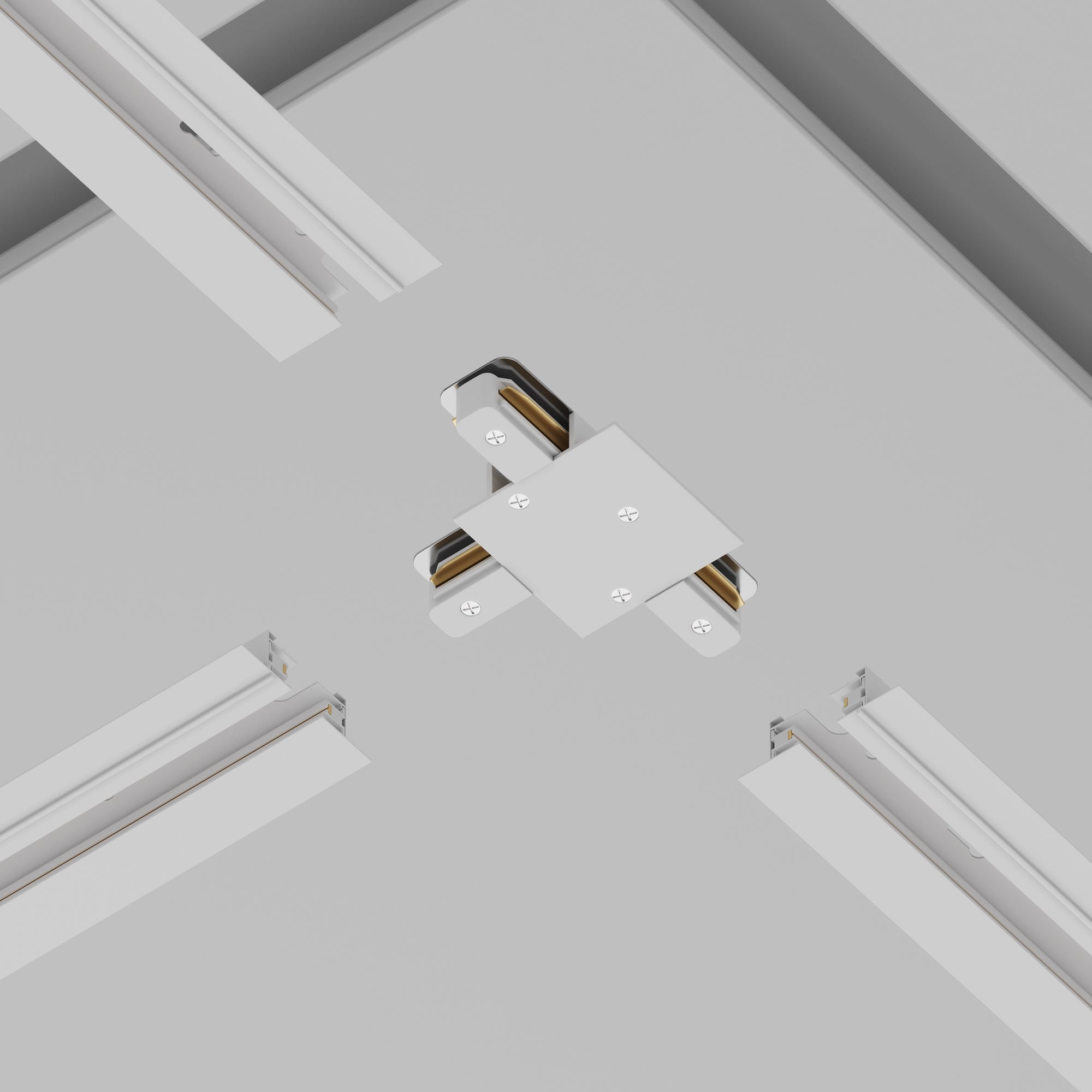 T-connector Unity recessed Components for build-in track system