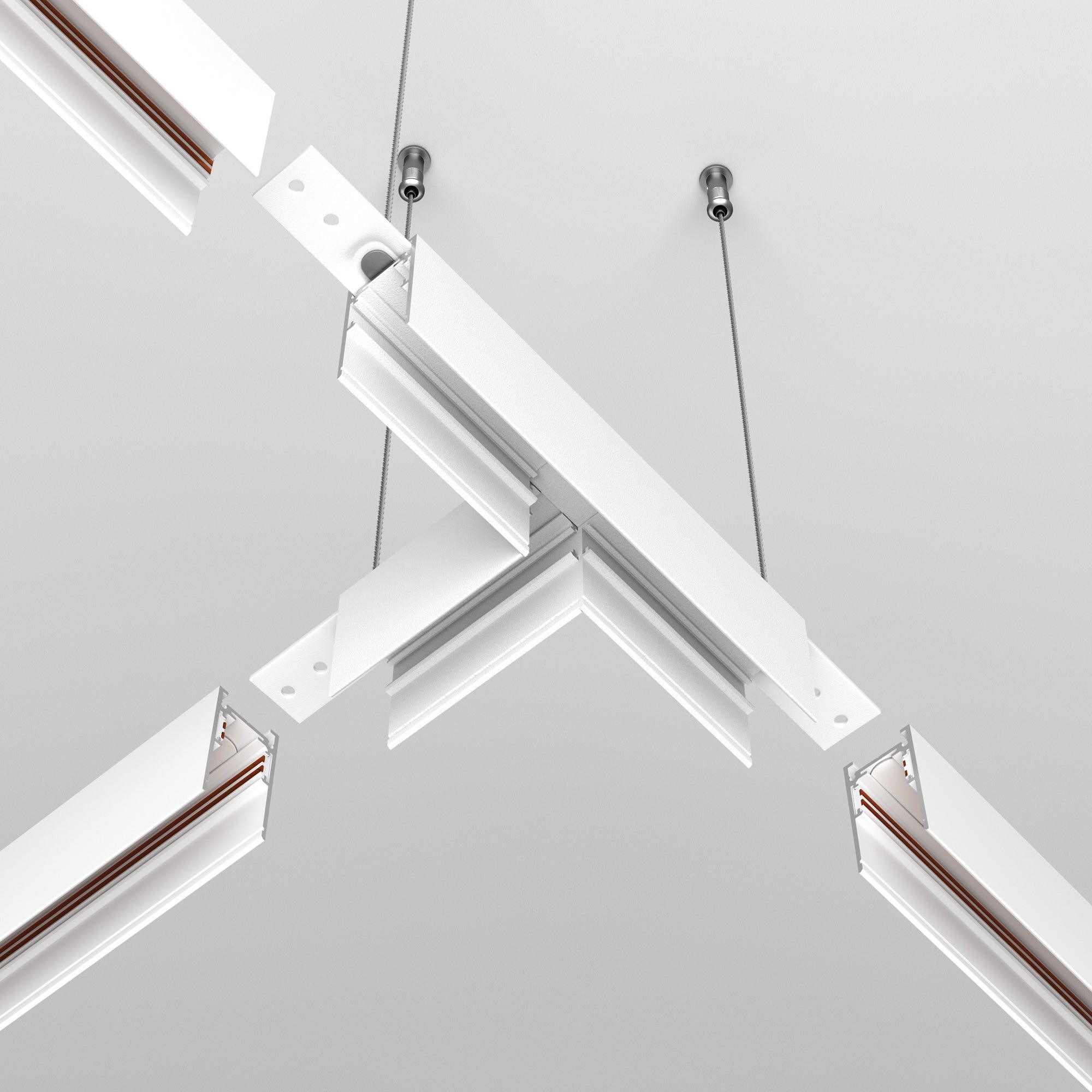 T-connector Exility surface-mounted