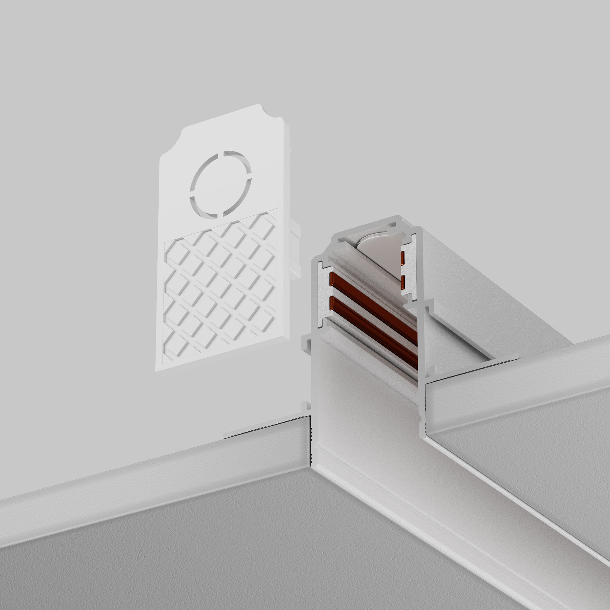 End cap Exility 2 pcs Recessed