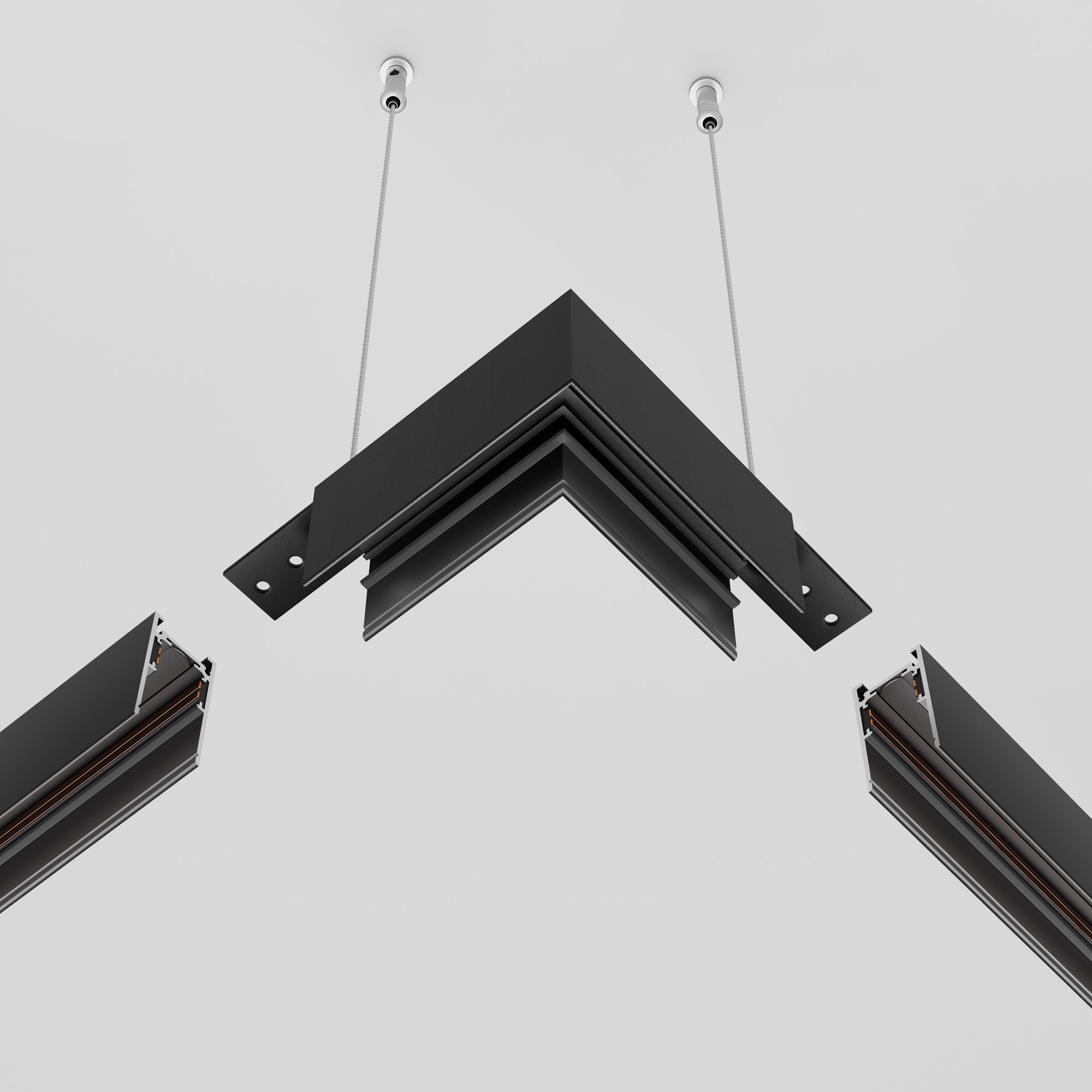 L-connector Exility surface-mounted