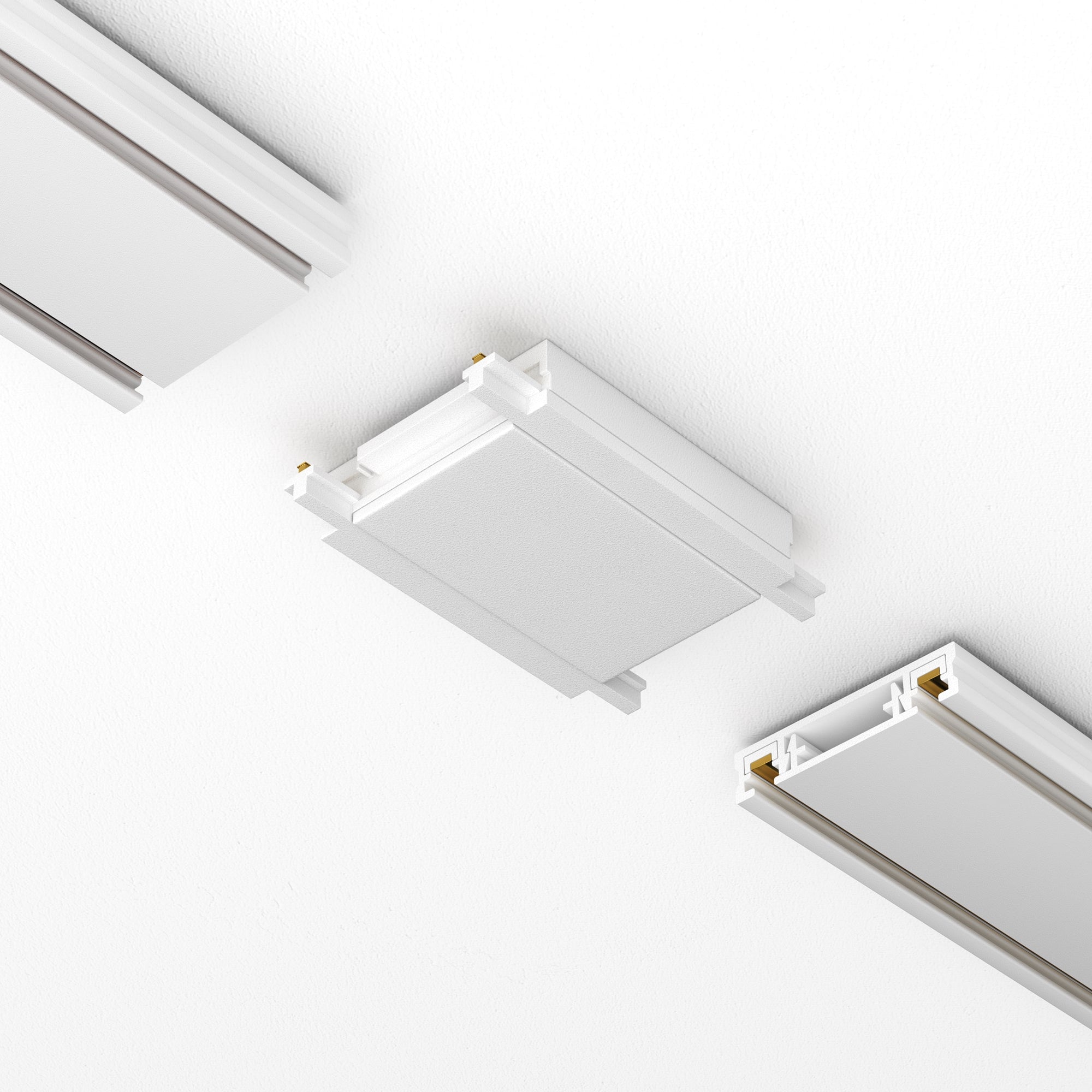 Straight power connector Radity white