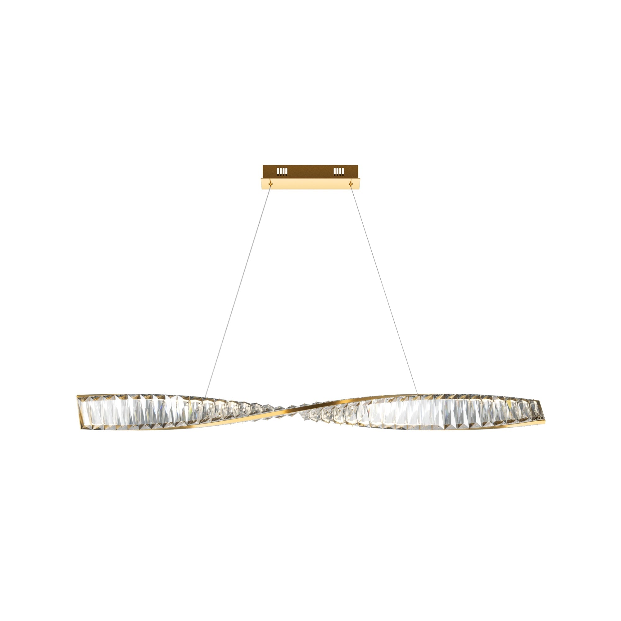 Krone LED Linear Pendant - Brass