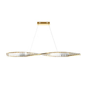 Krone LED Linear Pendant - Brass