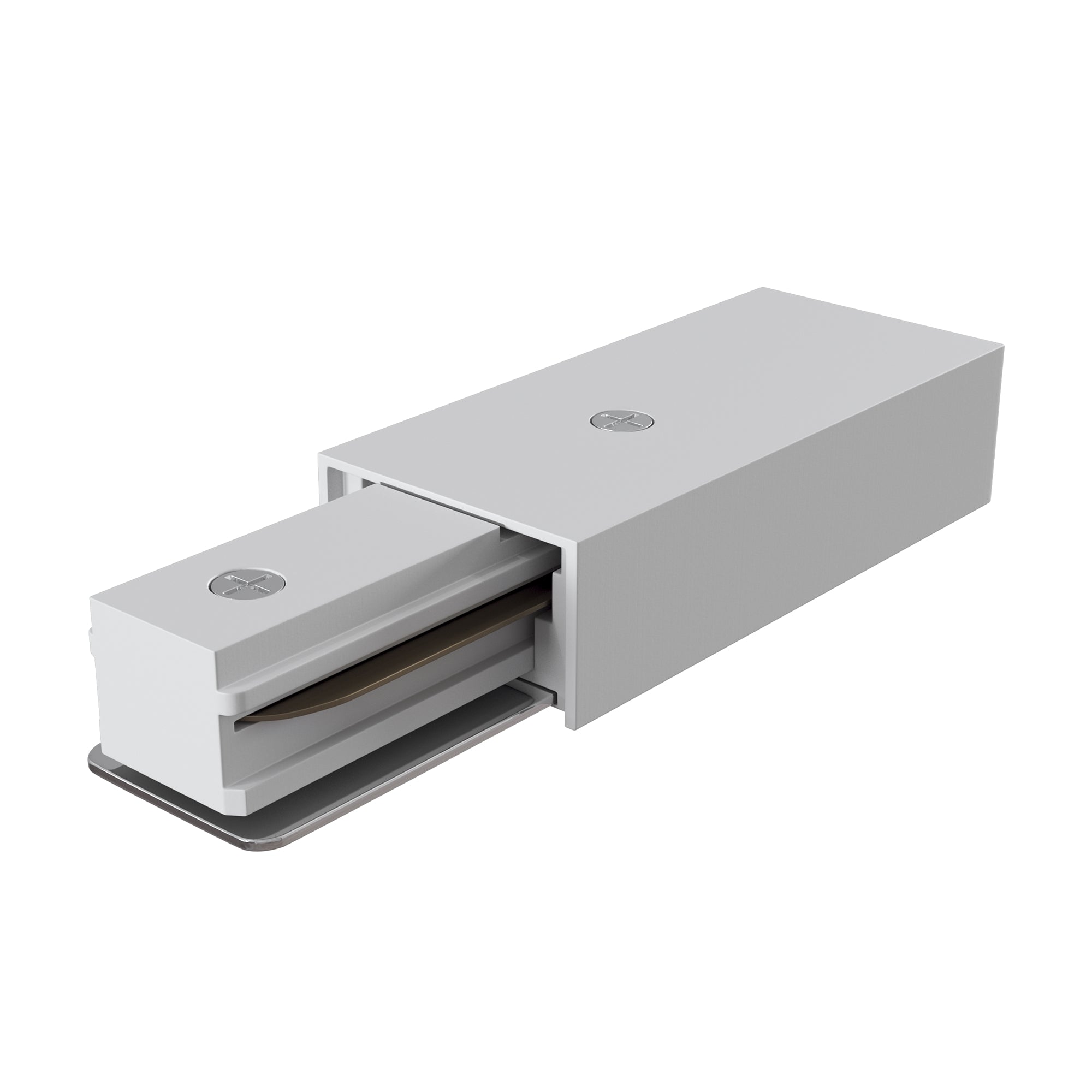 Power input Unity Components for surface-mounted track system