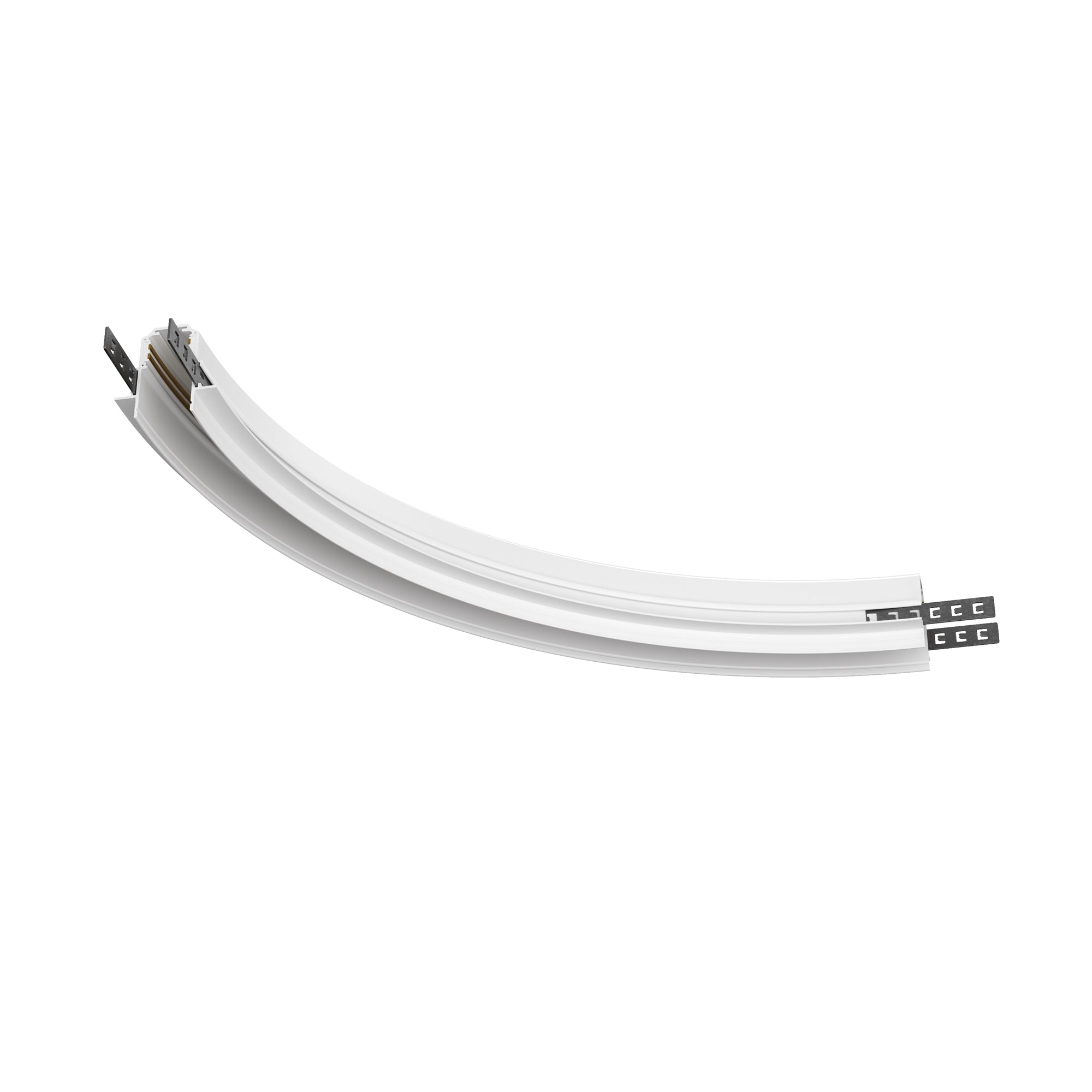 Radius connector R300 Exility recessed mounting track for plasterboard 12,5 mm,