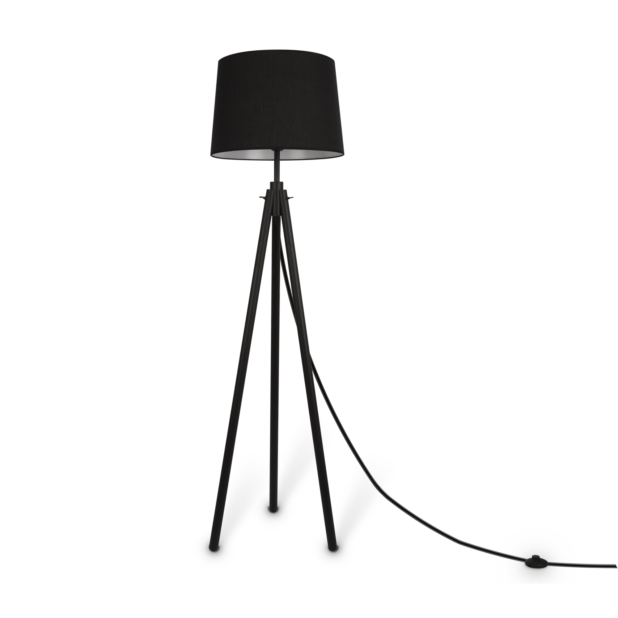 Calvin Floor lamp E27 - Beige/Black Finish