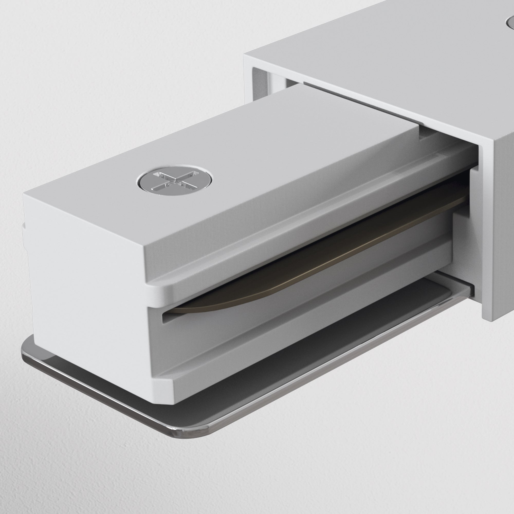 Power input Unity Components for surface-mounted track system