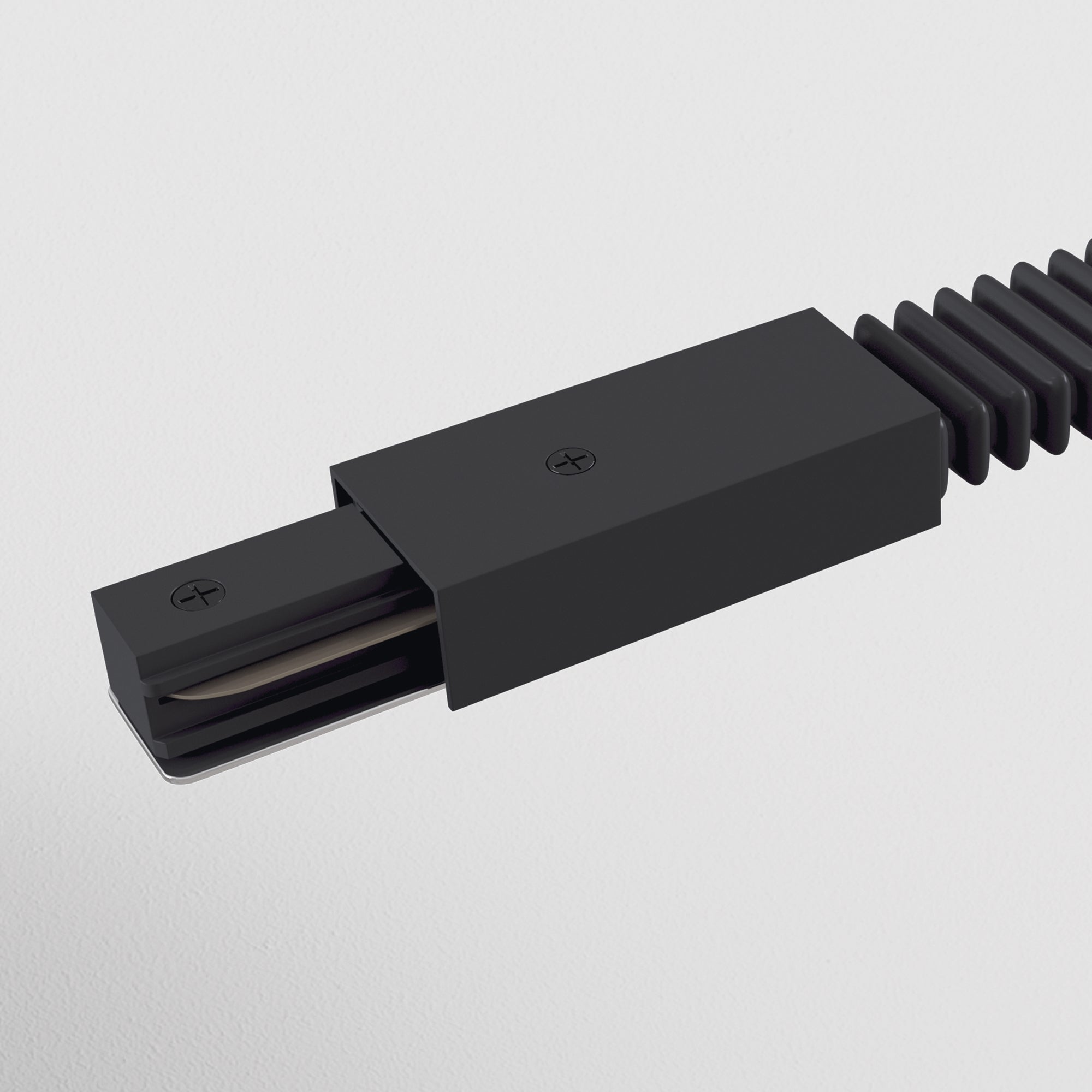 Flexible connector Unity black Components for surface-mounted track system