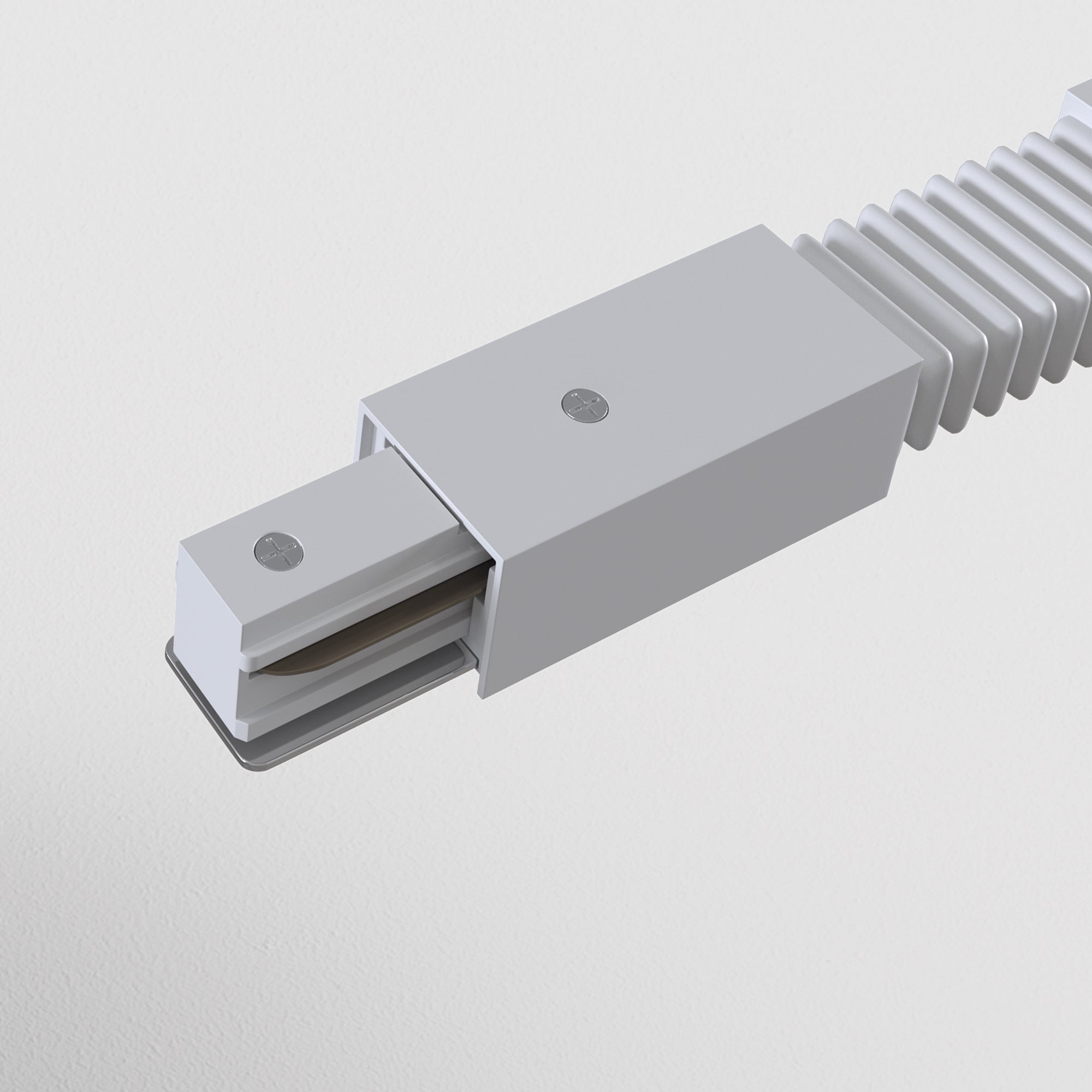 Flexible connector Unity white Components for surface-mounted track system