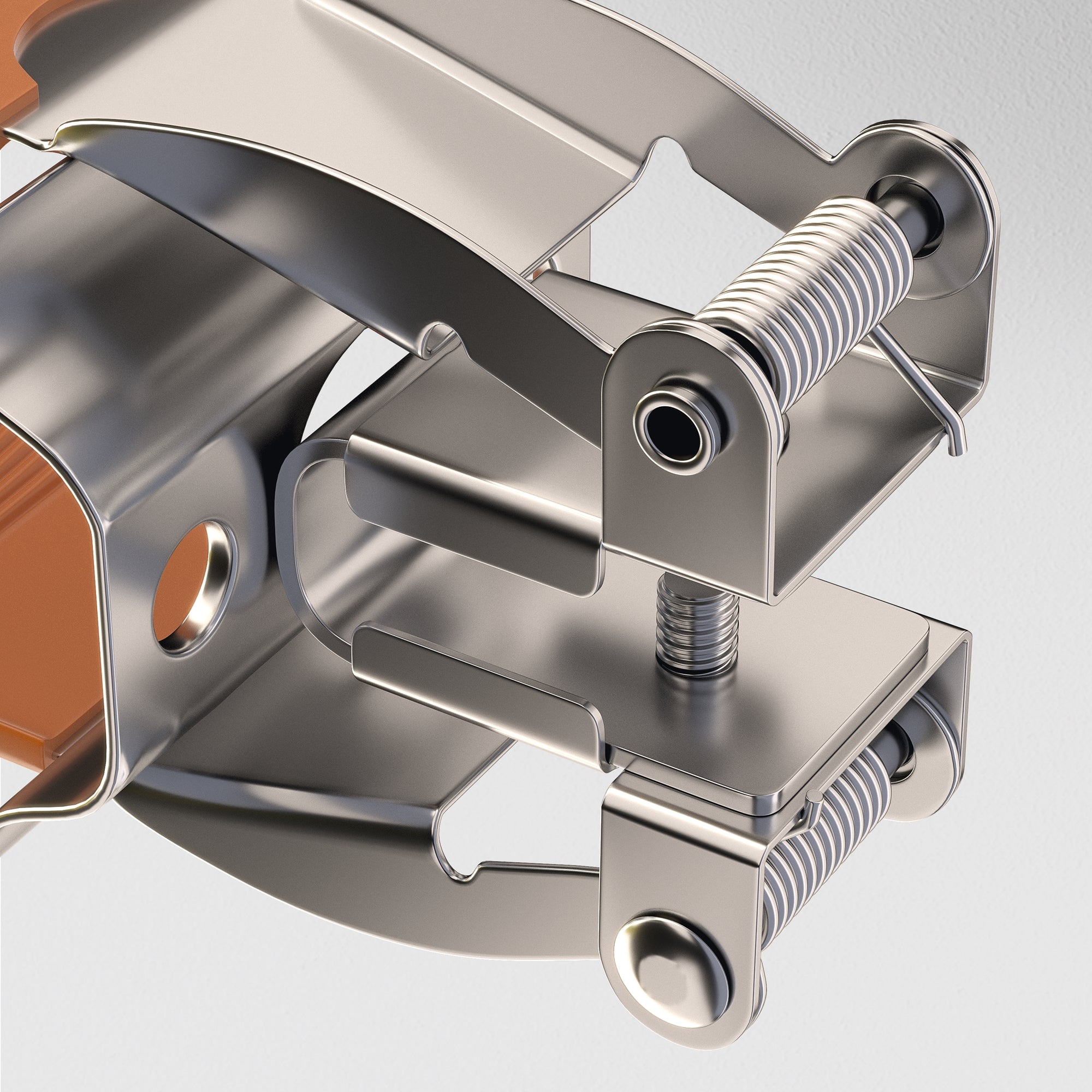 Spring holder Unity recessed silver Components for build-in track system