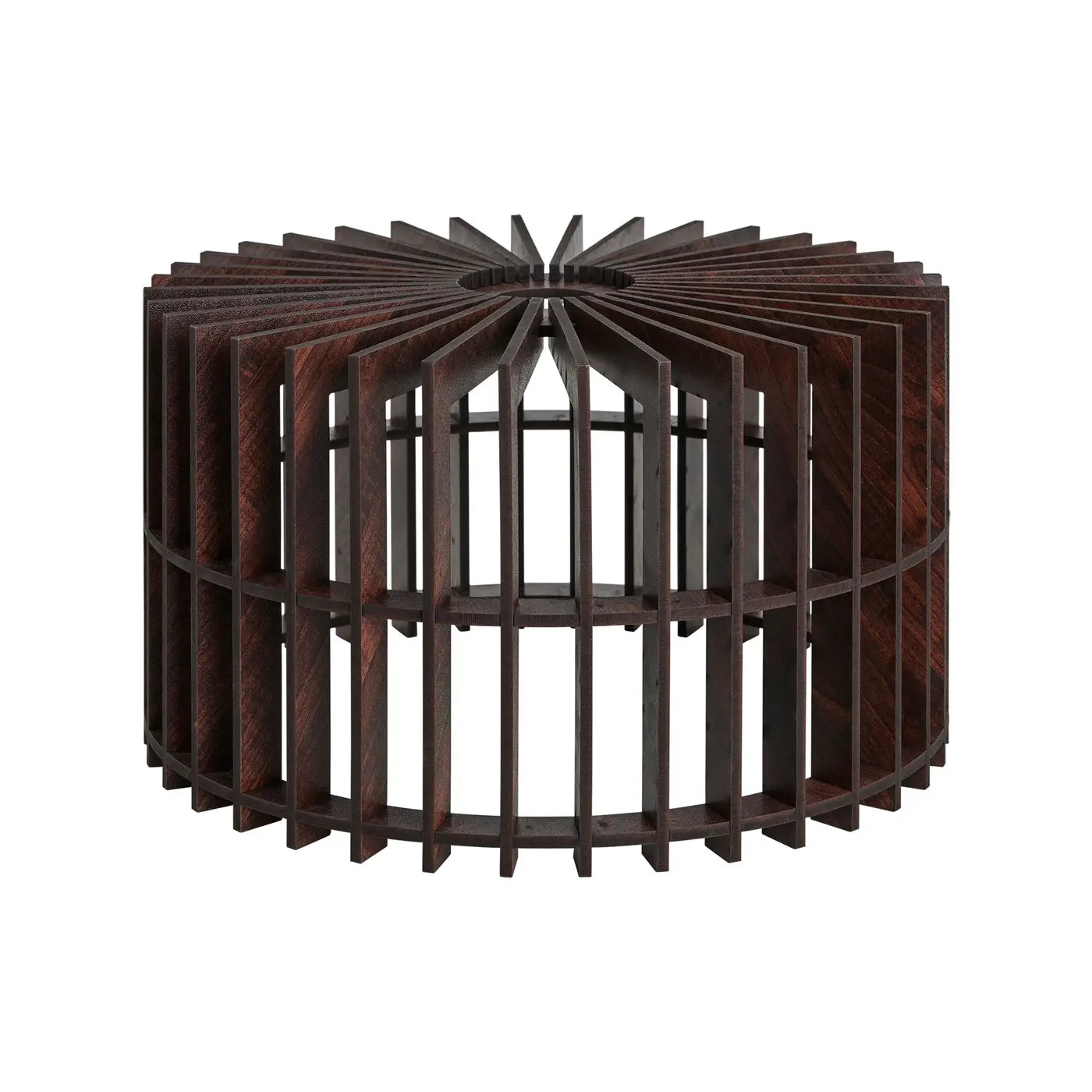 Rift Slatted Wooden Pendant Light - Drum/Mushroom /Cone