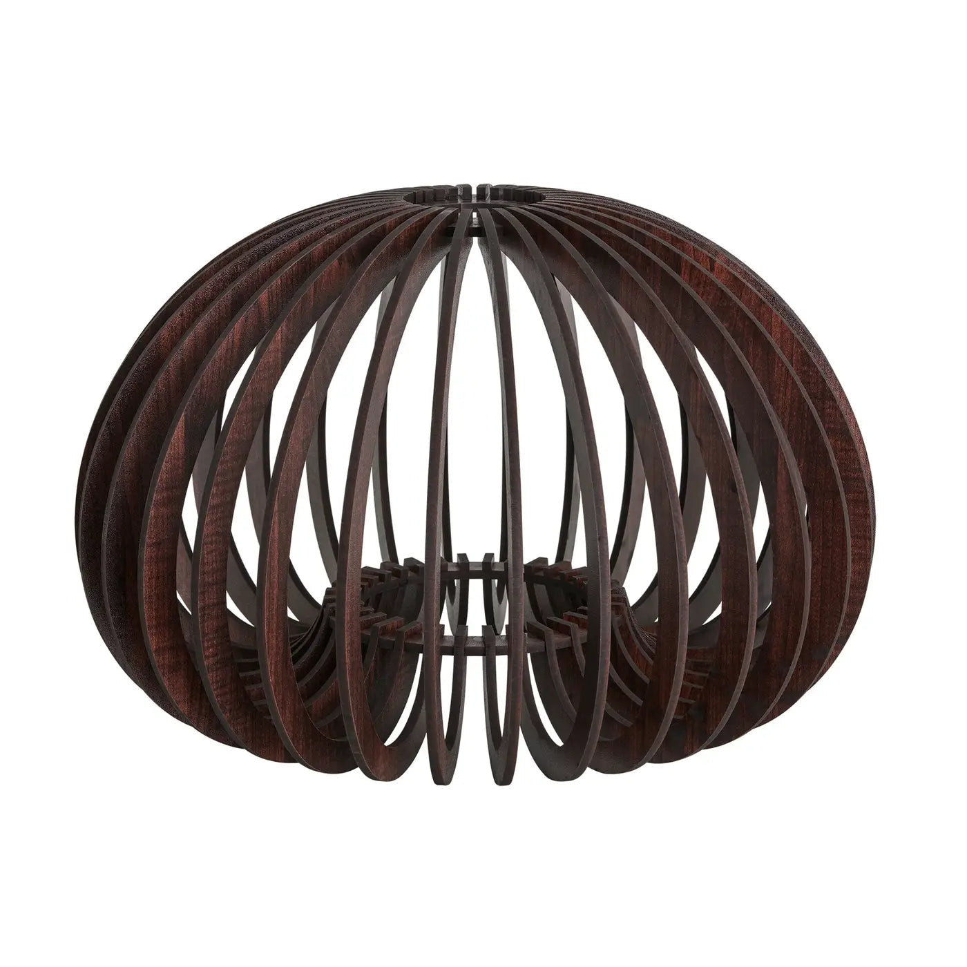 Rift Slatted Wooden Pendant Light - Drum/Mushroom /Cone