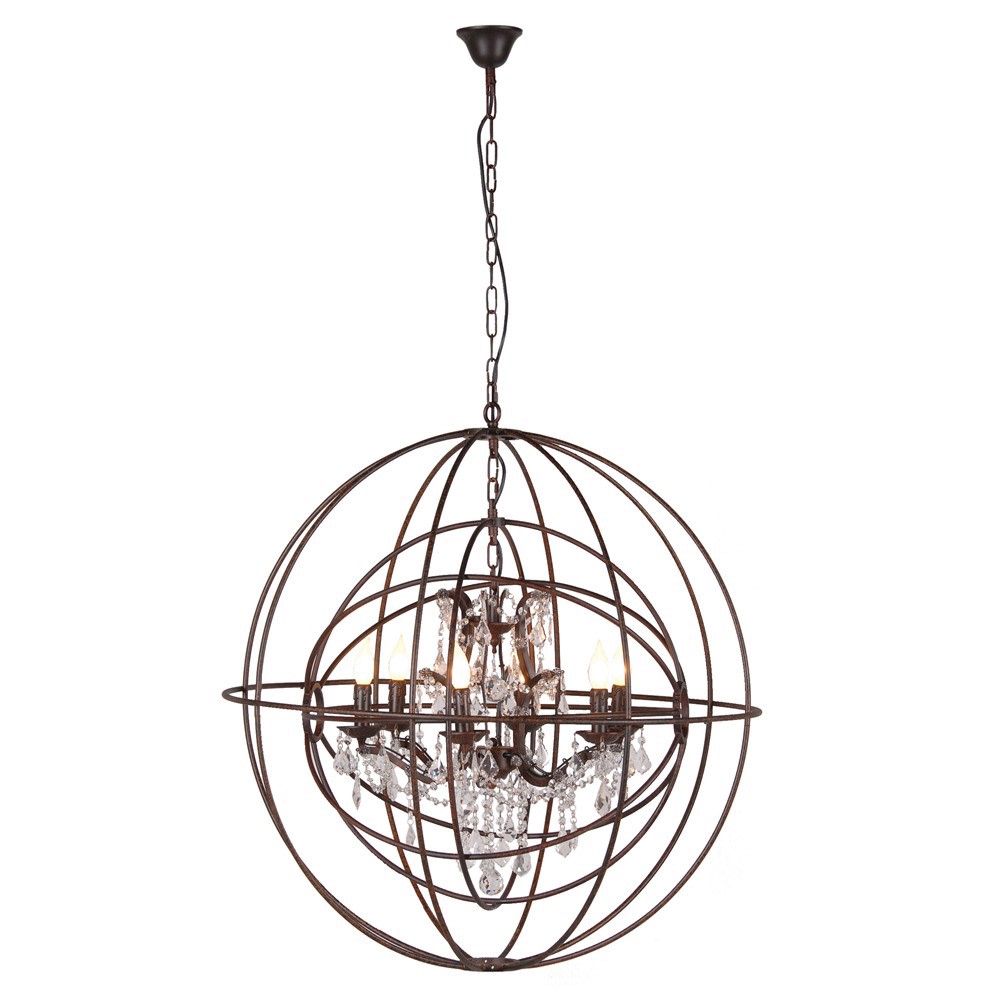 Orbital Metal Sphere Chandelier