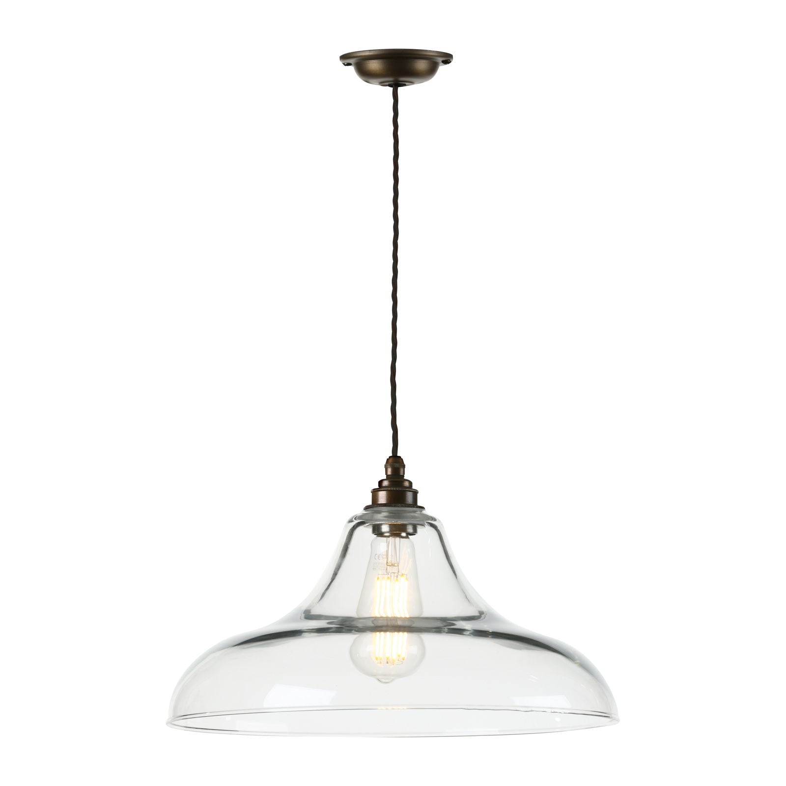 Ruskin Single Pendant Antique Brass