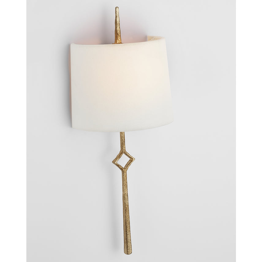 Cranston Wall Sconce- Gilded Iron/ Aged Iron Finishes