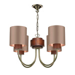 David Hunt Saddler 4 Light  Multi-Arm Pendant in Antique Brass Base Only