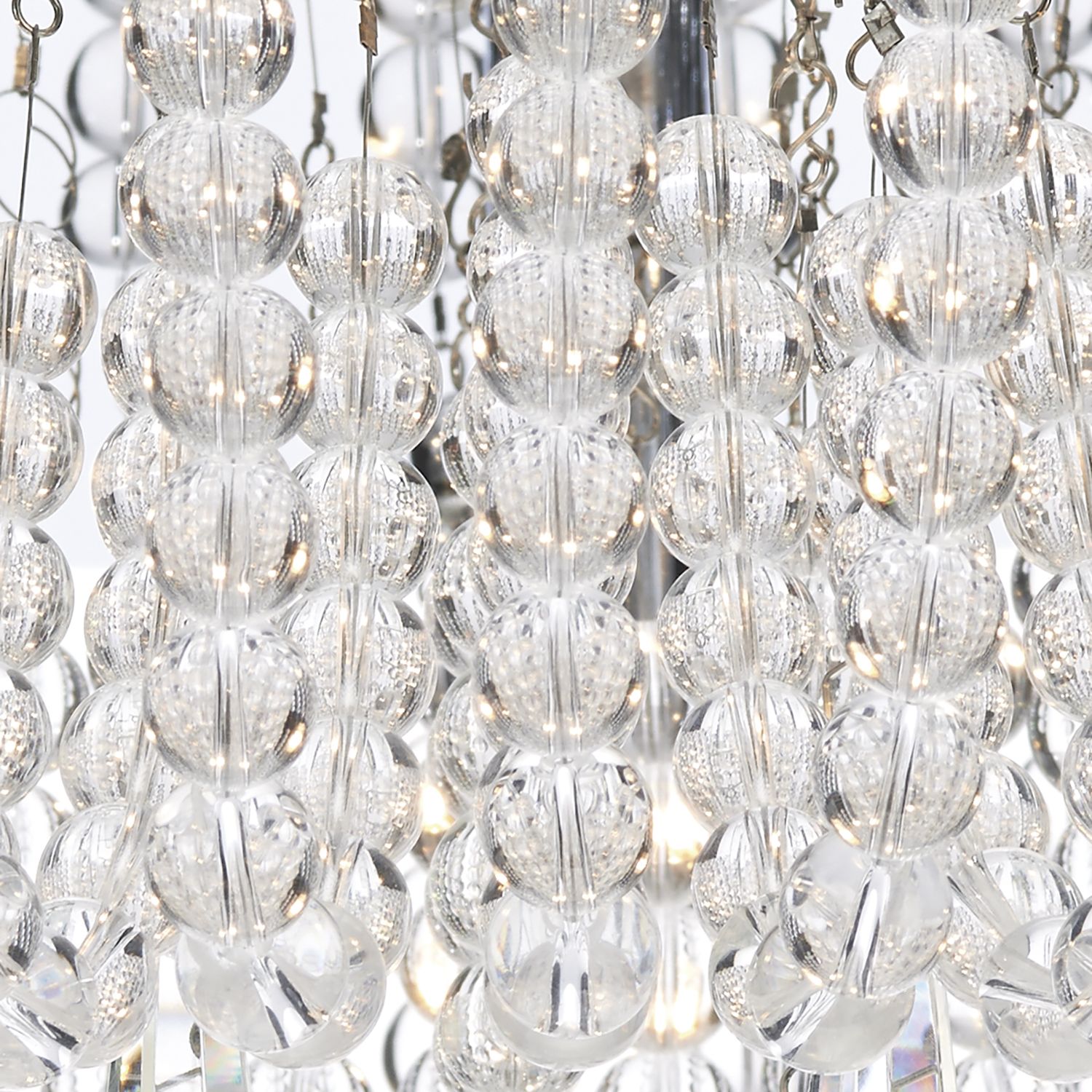 Saigon 5 Light Flush Polished Chrome / Clear