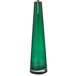 Samara Table Lamp Green Glass- Base Only