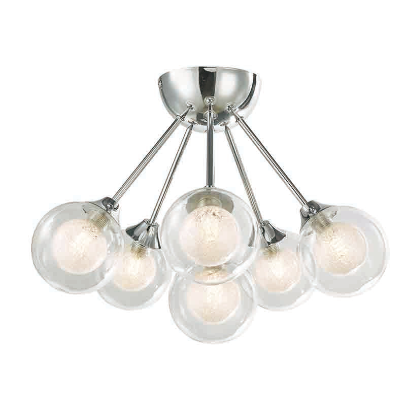 Acqua Globe 3/6Lt Bathroom Ceiling Light - Black Finish IP44