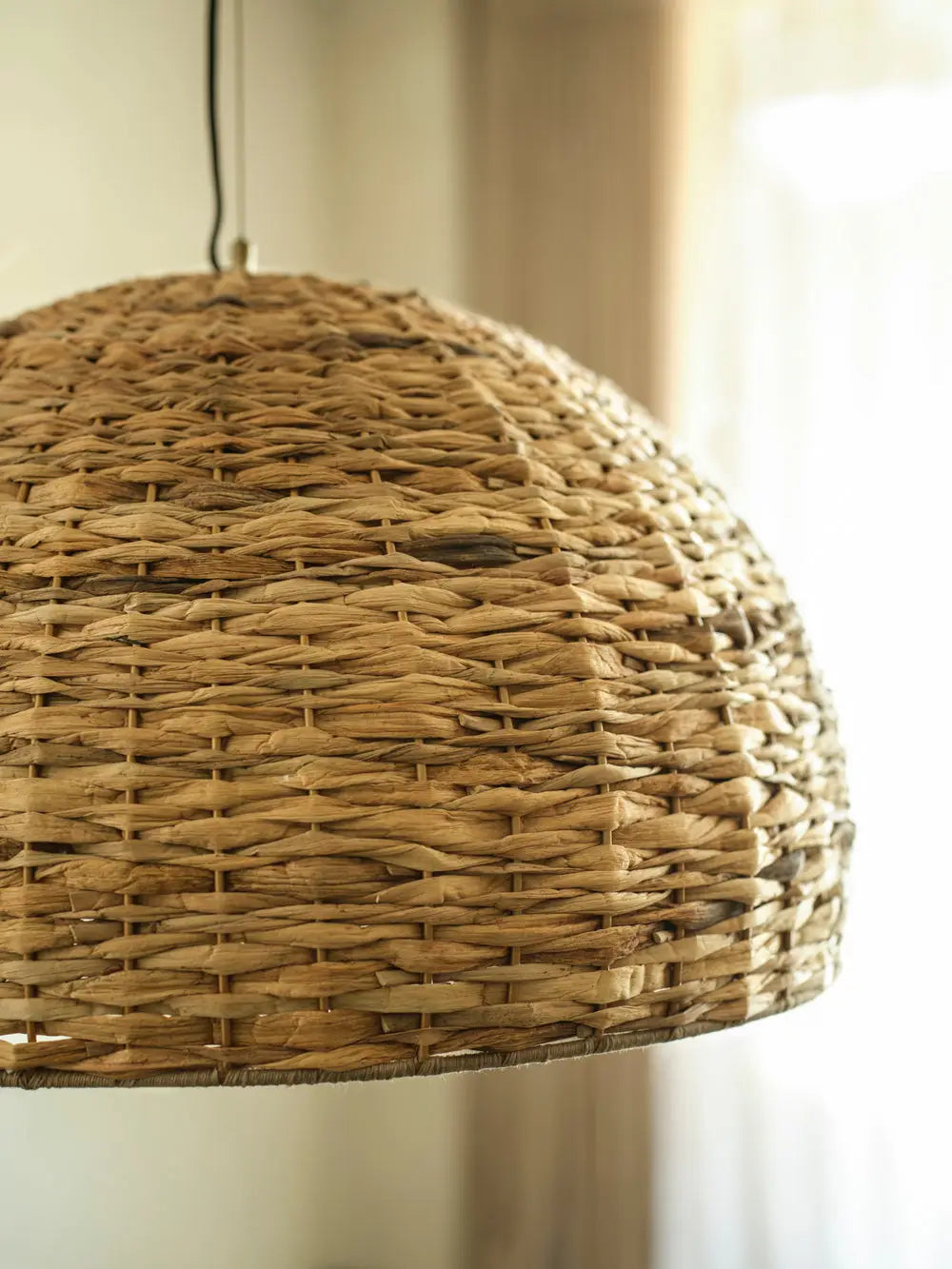 Sea Grass Giant Dome Pendant Light- Natural