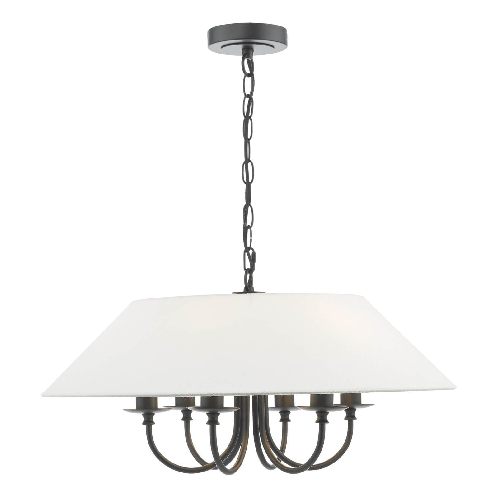 Sivan 3/6 Light Pendant Matt Black With Shade
