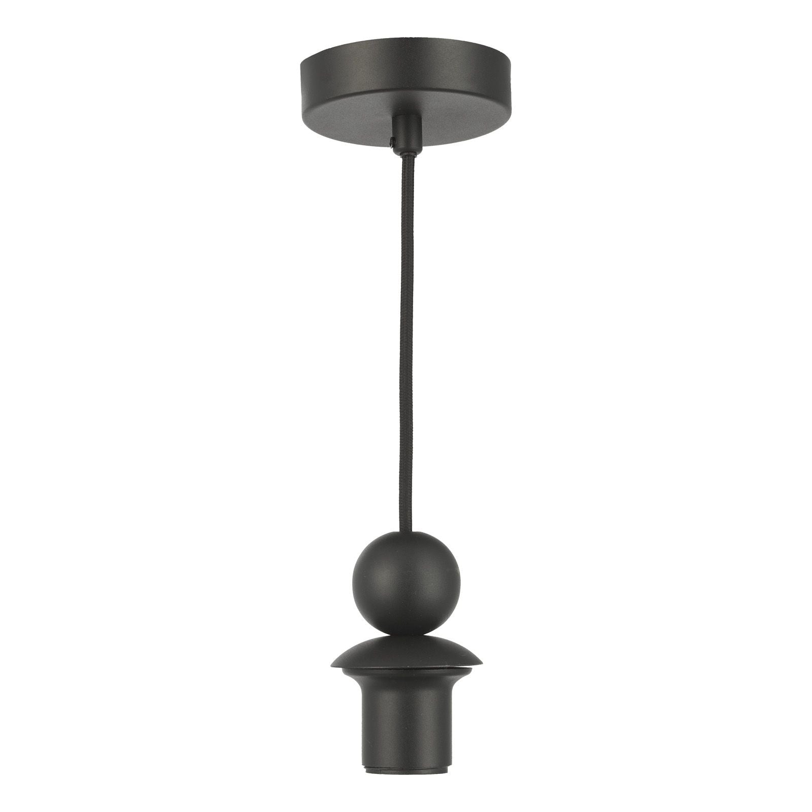 1 Light  E27 Matt Black/ Satin Brass Suspension Kits