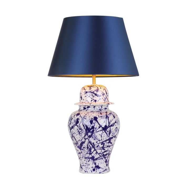 Studio Table Lamp Blue /White- Base Only