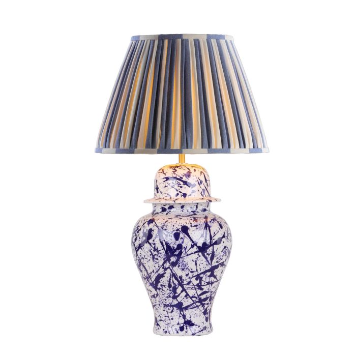 Studio Table Lamp Blue /White- Base Only