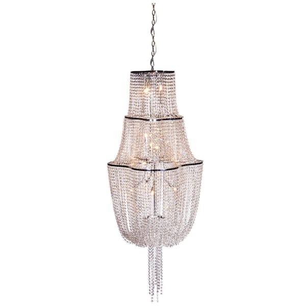 Susan 15Lt Large Crystal Tier Chandelier