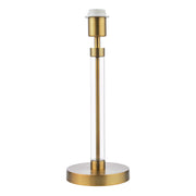 Sylvester Table Lamp Antique Brass and Glass- Base Only