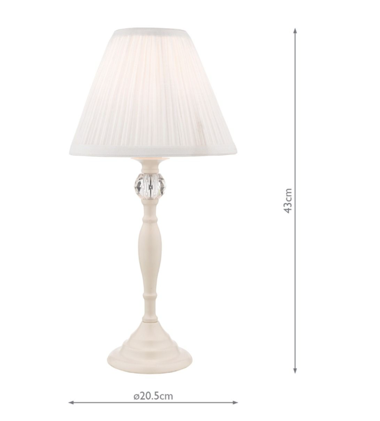 Laura Ashley Ellis Table Lamp- Various Finishes