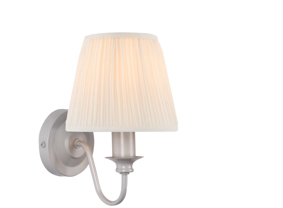 Laura Ashley Ellis Wall Light Grey With Shade